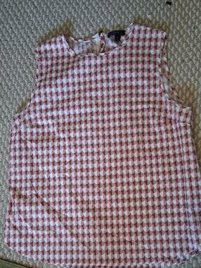 J. Crew Geometric Sleeveless Top 12 Cotton